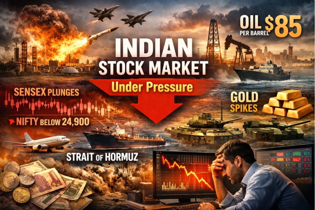 Indian Stock Market on Edge as West Asia War Escalates: Oil Shock, Volatility Surge, and Stocks Under Pressure Stock Market 04 March